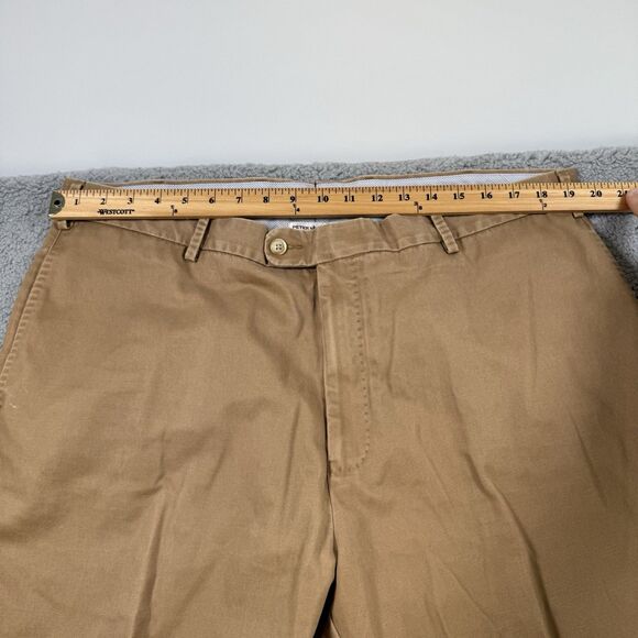 Peter Millar Pants Mens 40x33 Brown Chino Casual‎ Straight Leg Cotton - Picture 4 of 10